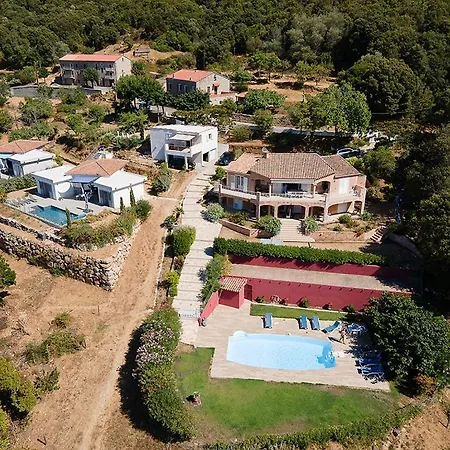 Au Coeur De L'arriere Pays Domaine A Presa Avec Piscine Privee & Chauffee וילה Matra (Corse-du-Sud)