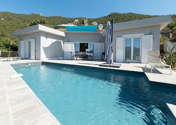 Villa Au Coeur De L'arriere Pays Domaine A Presa Avec Piscine Privee & Chauffee Matra (Corse-du-Sud)